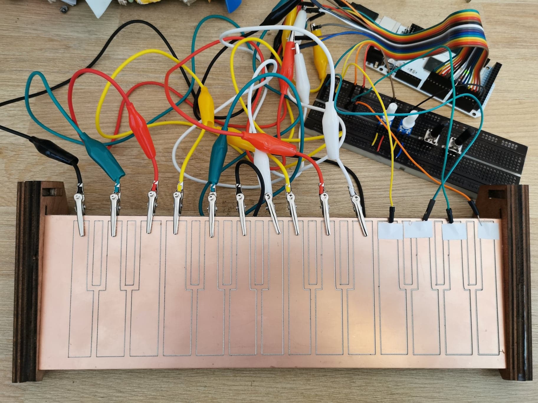 Midi Copper Key - Contrôleur DAW Arduino en cuivre fait main